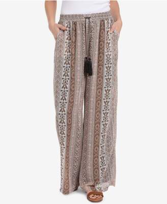 NY Collection Printed Wide-Leg Pants