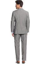 Thumbnail for your product : Andrew Marc New York 713 Marc New York by Andrew Marc Light Grey Solid Trim Fit Suit