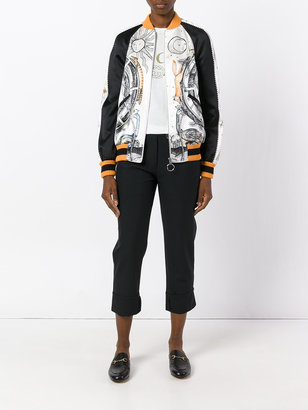 Gucci Jayde Fish printed bomber jacket