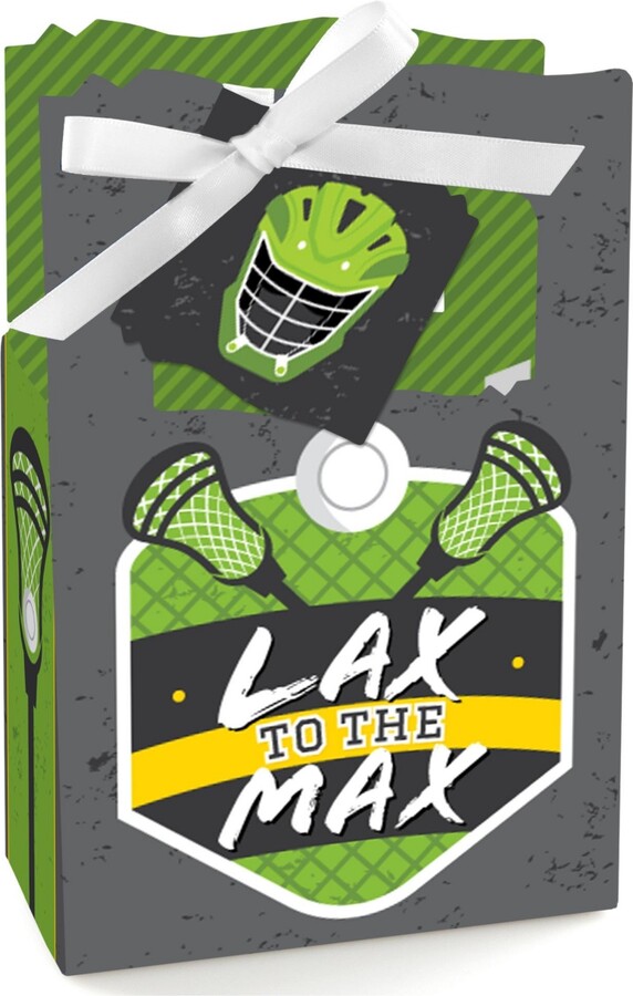 Big Dot Of Happiness Lax to the Max Lacrosse Party Favor Boxes Set of