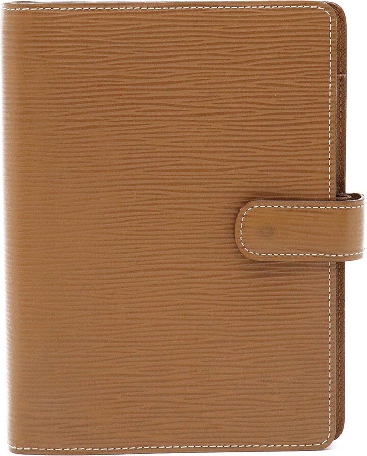 Louis Vuitton Couverture Agenda de Bureau Brown Leather Wallet (Pre-Owned)