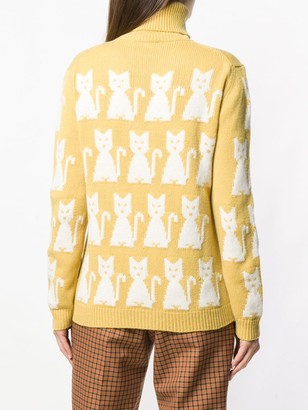 MONCLER GRENOBLE Kitten-Intarsia Sweater