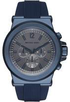 Thumbnail for your product : Michael Kors Dylan MK8493 Blue Ion Plated Stainless Steel with Grey Dial 48mm Mens Watch