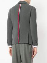 Thumbnail for your product : Thom Browne Sport Coat With Milano Stitch And Red, White And Blue Intarsia Stripe In Cotton Crepe