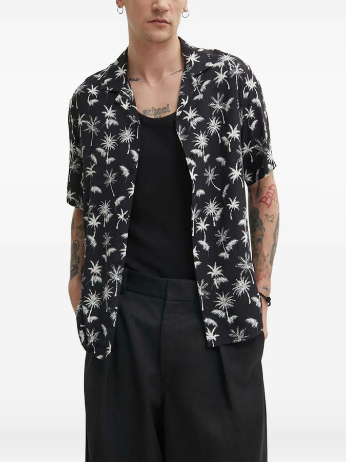 The Kooples Palm-Tree Print Shirt