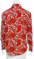 Thumbnail for your product : MICHAEL Michael Kors Printed Long Sleeve Top w/ Tags