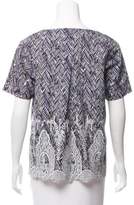 Thumbnail for your product : Thakoon Embroidered Short Sleeve Top
