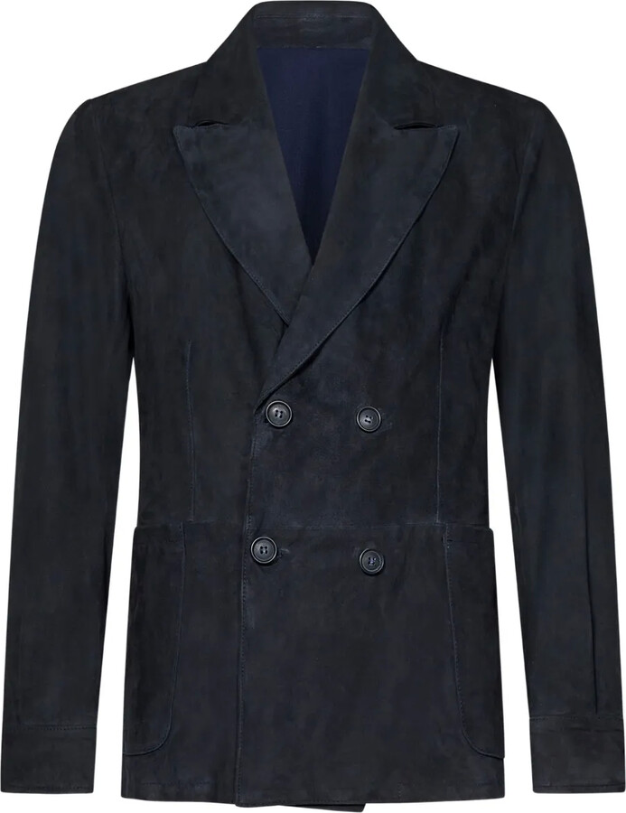 Mens Long Leather Coats ShopStyle UK