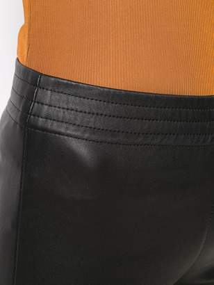 Drome leather flared trousers
