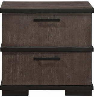 Hokku Designs 2-Drawers Nightstand 1pc