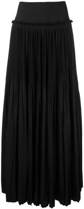 Alberta Ferretti pleated maxi skirt - women - Cotton/Polyester - 40