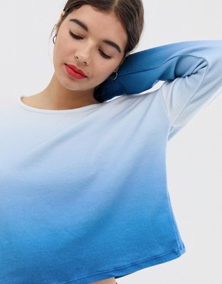New Look top in blue ombre