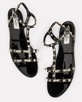 Thumbnail for your product : Valentino Garavani Rockstud Gladiator Flat Jelly Sandals