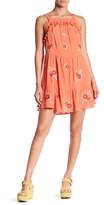 Thumbnail for your product : Honey Punch Embroidered Floral Flounce Hem Dress