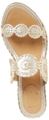 Jack Rogers 'Shelby' Whipstitched Wedge Sandal