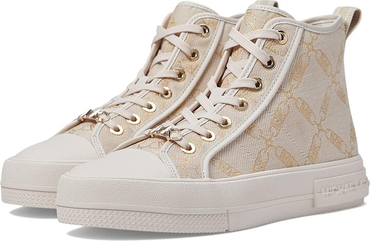 MICHAEL Michael Kors Evy High-Top (Natural/Pale Gold) Women's Shoes -  ShopStyle