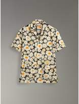 Thumbnail for your product : Burberry Short-sleeve Daisy Print Cotton Utility Shirt