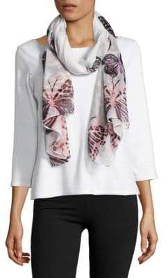 Lord & Taylor Butterfly Printed Scarf