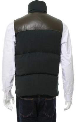 Marc by Marc Jacobs Leather-Accented Down Vest