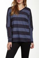 Thumbnail for your product : Allen Allen Striped Dolman Sleeve Shirt