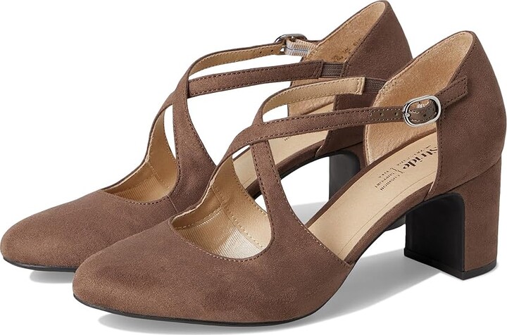 LifeStride Tracy High Women's Heels Mocha : 11 W (C), Faux Leather