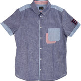 Thumbnail for your product : Fendi Chambray Short-sleeve Button Shirt