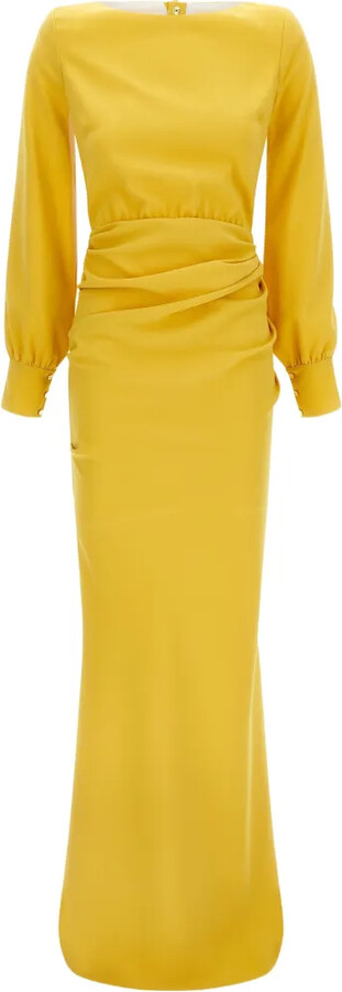 Elisabetta Franchi Red Carpet padded maxi dress