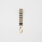 Thumbnail for your product : Burberry Leather Trim Vintage Check Charm