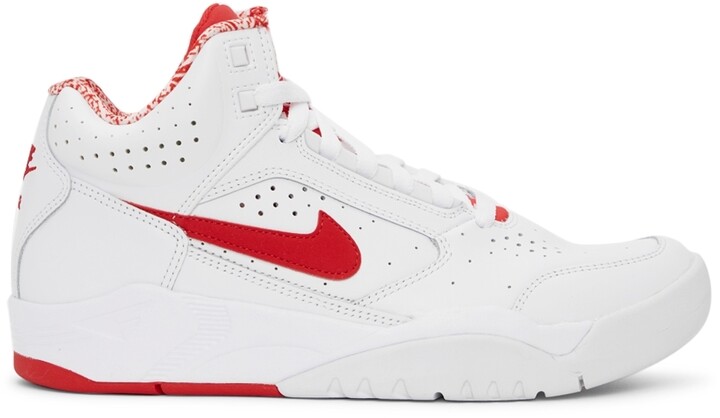 nike flights red and white