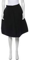 Thumbnail for your product : Ter Et Bantine Wool-Blend Knee-Length Skirt wool Wool-Blend Knee-Length Skirt