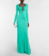 Thumbnail for your product : Rebecca Vallance Riccardo cutout ruched jersey gown