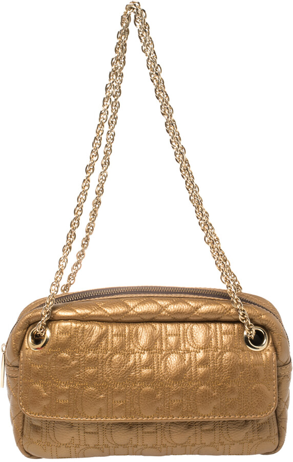 bronze handbag