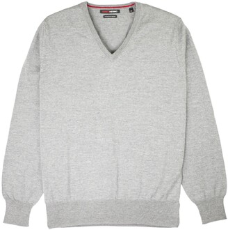 Romeo Merino - Merino Wool V-Neck Sweater - Gray Paloma