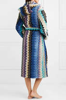 Thumbnail for your product : Missoni Home Hooded Cotton-terry Robe - Blue