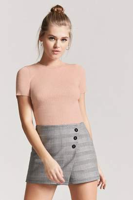 Forever 21 Ribbed Marled Knit Top