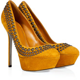 Thumbnail for your product : Sergio Rossi Corn Studded Suede Pumps