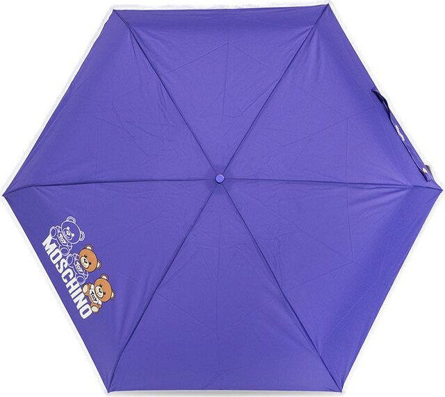 Womens Accessories Umbrellas Moschino Teddy Bear-print Folded Umbrella in Purple 