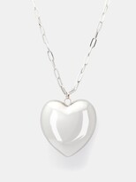 Thumbnail for your product : LAUREN RUBINSKI Heart 14kt White-gold Necklace