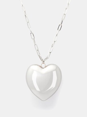 LAUREN RUBINSKI Heart 14kt White-gold Necklace