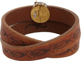 Thumbnail for your product : Sevan Biçakci Leather Wrap Bracelet with Diamond Dagger Closure