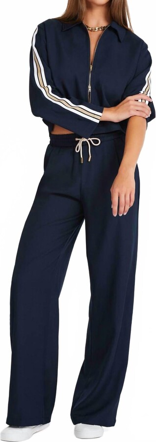 Bishop + Young Jordan Drawstring Pull-On Pants In Navy