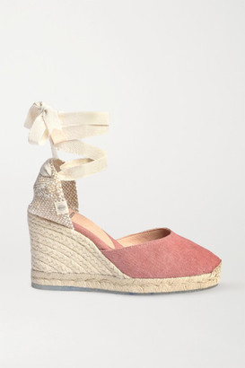 Castaner Pink Wedges | Shop the world's largest collection of fashion |  ShopStyle