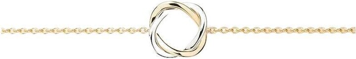 POIRAY Bracelet "tresse" Yellow Gold White Gold 18 Karat