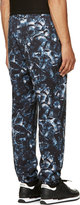 Thumbnail for your product : Marcelo Burlon County of Milan Blue Snake Print Lounge Pants