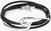 Thumbnail for your product : Shaun Leane Hook Sterling-silver & Leather Wraparound Bracelet