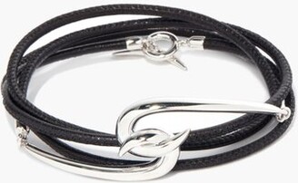 Shaun Leane Hook Sterling-silver & Leather Wraparound Bracelet