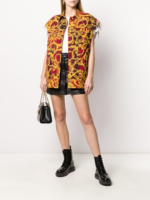 Versace Jeans Couture Baroque Leopard-Print Gilet