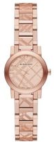 Thumbnail for your product : Burberry Rose Goldtone Stainless Steel Check Etched Bracelet Watch/26MM