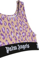 Thumbnail for your product : Palm Angels Kids Leopard-Print Sport Top