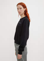 Thumbnail for your product : Off-White Off White Cropped Logo Sweatshirt in Black